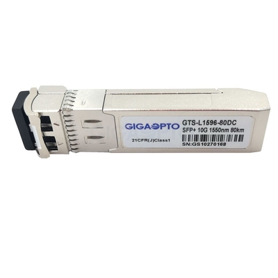 1550nm 10GBASE-ZR Transceiver Kompatibel Cisco 80km SMF untuk SFP-10G-ZR