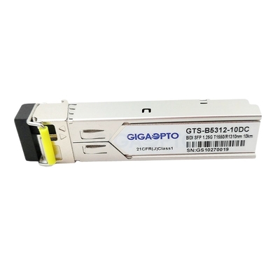 TX1550nm RX1310nm Cisco 1000BASE-BX SFP Transceiver Module 10km Untuk SMF GLC-BX-10D
