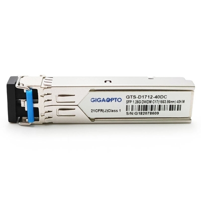 100GHz C17-C61 1000BASE-DWDM SFP 40km SMF Untuk Cisco DWDM-SFP-xxxx-40