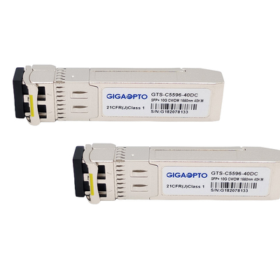 1270-1610nm CWDM 10Gbps SFP + Transceiver Serat 15dB SMF Untuk HPE CWDM-SFP10G-xxxx