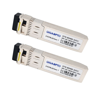 1330nm / 1270nm 10Gbps SFP + Modul Transceiver Cisco Untuk SMF SFP-10G-BX20D