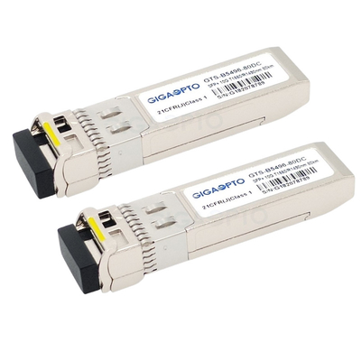 10G BIDI ZR Transceiver Kompatibel Cisco Untuk SMF SFP-10G-BX80D