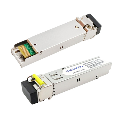 TX1550nm RX1310nm Cisco 1000BASE-BX SFP Transceiver Module 10km Untuk SMF GLC-BX-10D