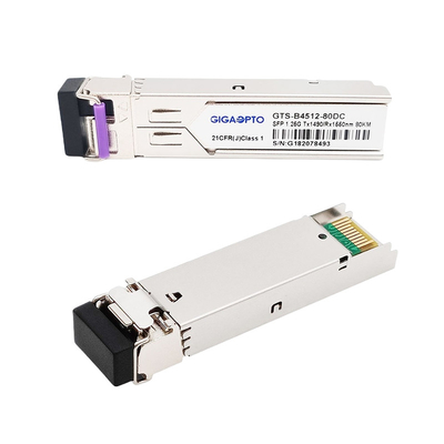 1000BASE-BX Cisco Gigabit Transceiver 80km LC SMF DOM Untuk GLC-BX80-UA