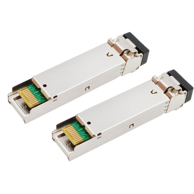 TX1570nm / RX1490nm Gigabit Fiber Transceiver 80km LC Untuk SMF GLC-BX80-D