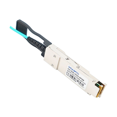 100G QSFP28 ke 4x25G SFP28 Kabel Optik Aktif AOC Untuk Cisco QSFP-4SFP25G-AOC