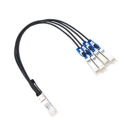100G QSFP28 ke 4x25G SFP28 Langsung Pasang Kabel Tembaga Untuk Cisco QSFP-4SFP25G-CU