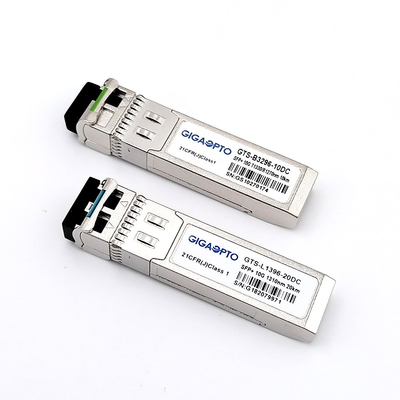Modul Transceiver Optik SFP 10G untuk jarak 300m/10km/40km/80km